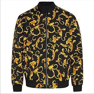 All over windproof bomber jacket